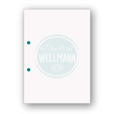 2-fach Abheftlochung links