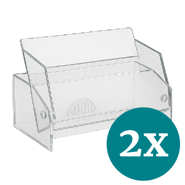 2 Visitenkartenboxen