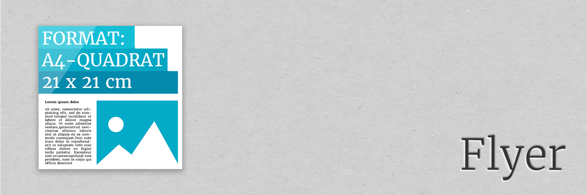 Flyer | DIN A4-Quadrat | 21 x 21 cm