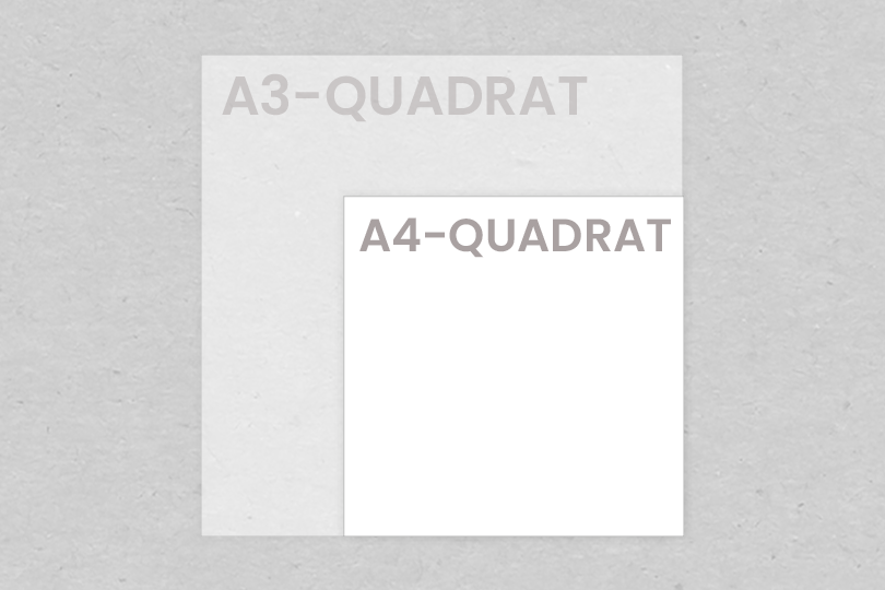 Flyer | A4-Quadrat | 21 x 21 cm