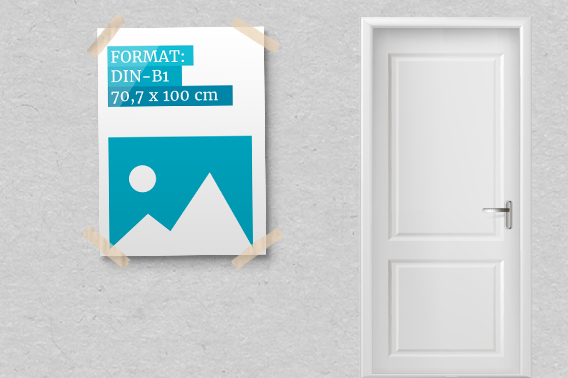 Plakate | DIN B1 | 70,7 x 100 cm<br>(Kleinauflage)
