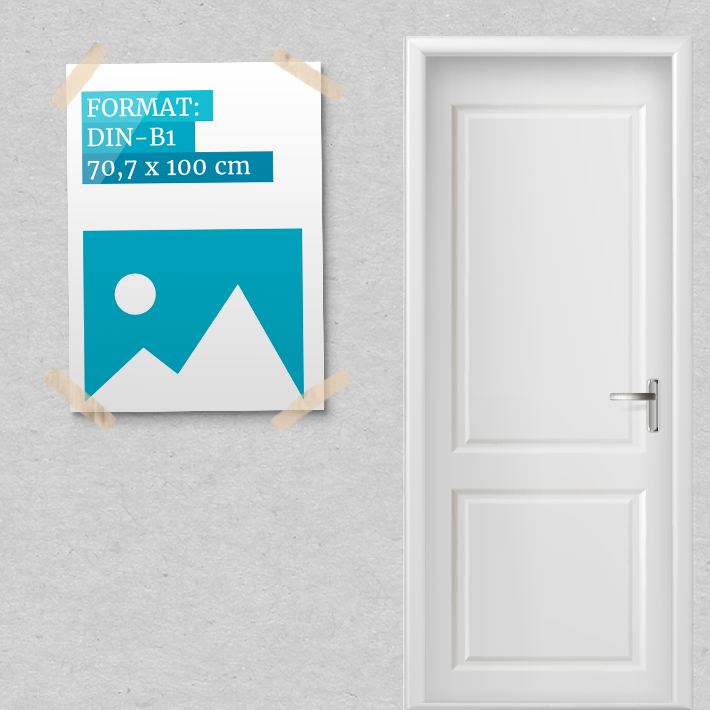 Plakate | DIN B1 | 70,7 x 100 cm<br>(Kleinauflage)